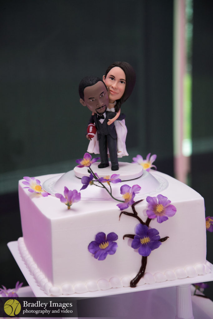 Newton White Mansion wedding cake topper 